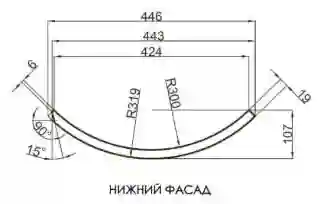Вогнутый нижний фасад